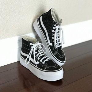 Vans Sk8-Hi Platform (black/white) 5.5